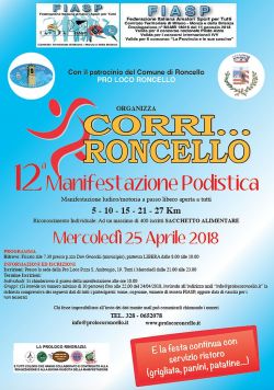 12^ Corri Roncello 25 Aprile 2018