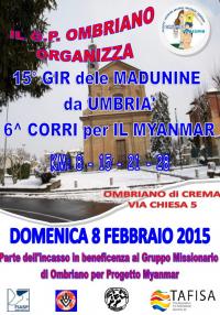 15° Gir dele Madunine da Umbrià 8 Febbraio 2015