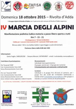 4^ Marcia degli Alpini Rivolta D'Adda 18 Ottobre 2015