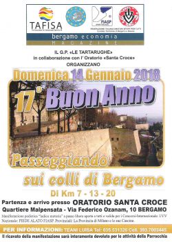 17^ Buon Anno Passeggiando Sui Colli di Bergamo 14 Gennaio 2018