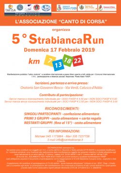 Strabianca Calusco 17 Febbraio 2019