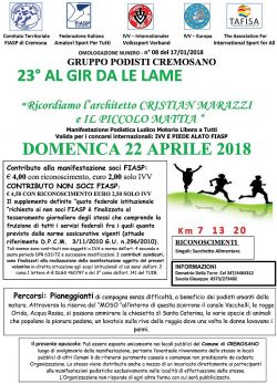Cremosano (Cr)- 22 Aprile 2018