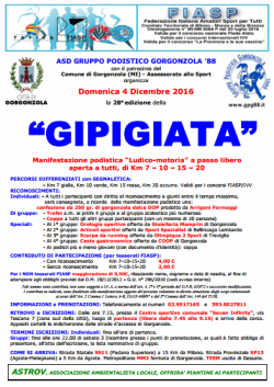 28^ Gipigiata Gorgonzola 4 Dicembre 2016*