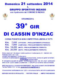 39° Gir di Cassin D'Inzac 21 Settembre 2014