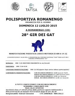 28° GIR DEI GAT ROMANENGO (CR) 12 LUGLIO 2015