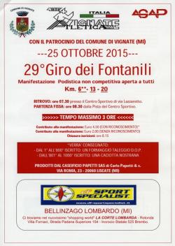 29° Giro dei fontanili Vignate 25 Ottobre 2015