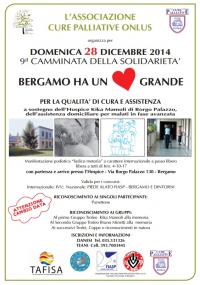 9^ Camminata della Solidarietà Bergamo 28 Dicembre 2014